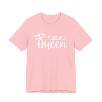 Cardboard Queen Graphic Tee | Pink, Aqua, Black with Crown | Crafty T-Shirt