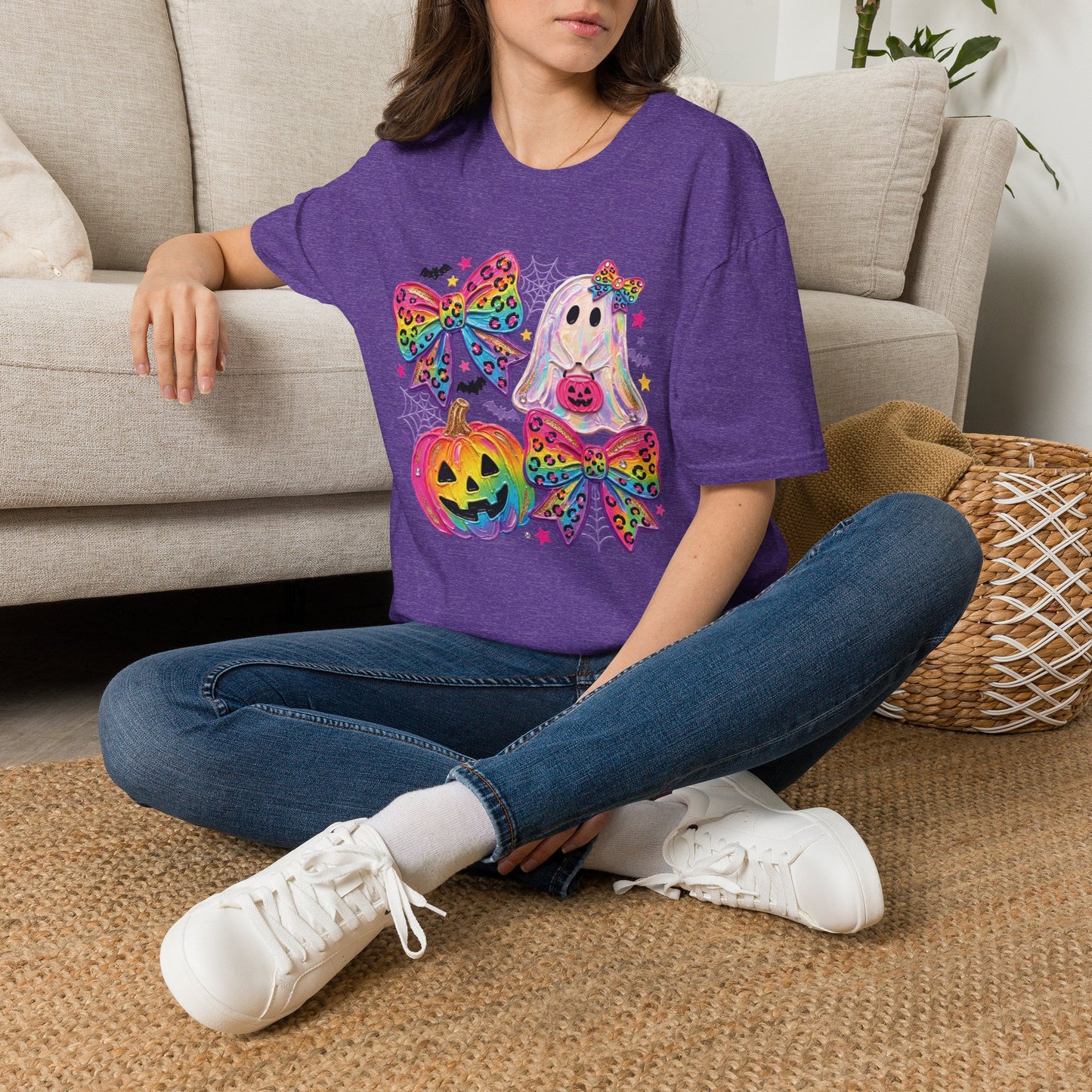 Rainbow Coquette Bow Halloween T-shirt