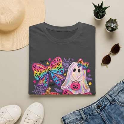 Rainbow Coquette Bow Halloween T-shirt
