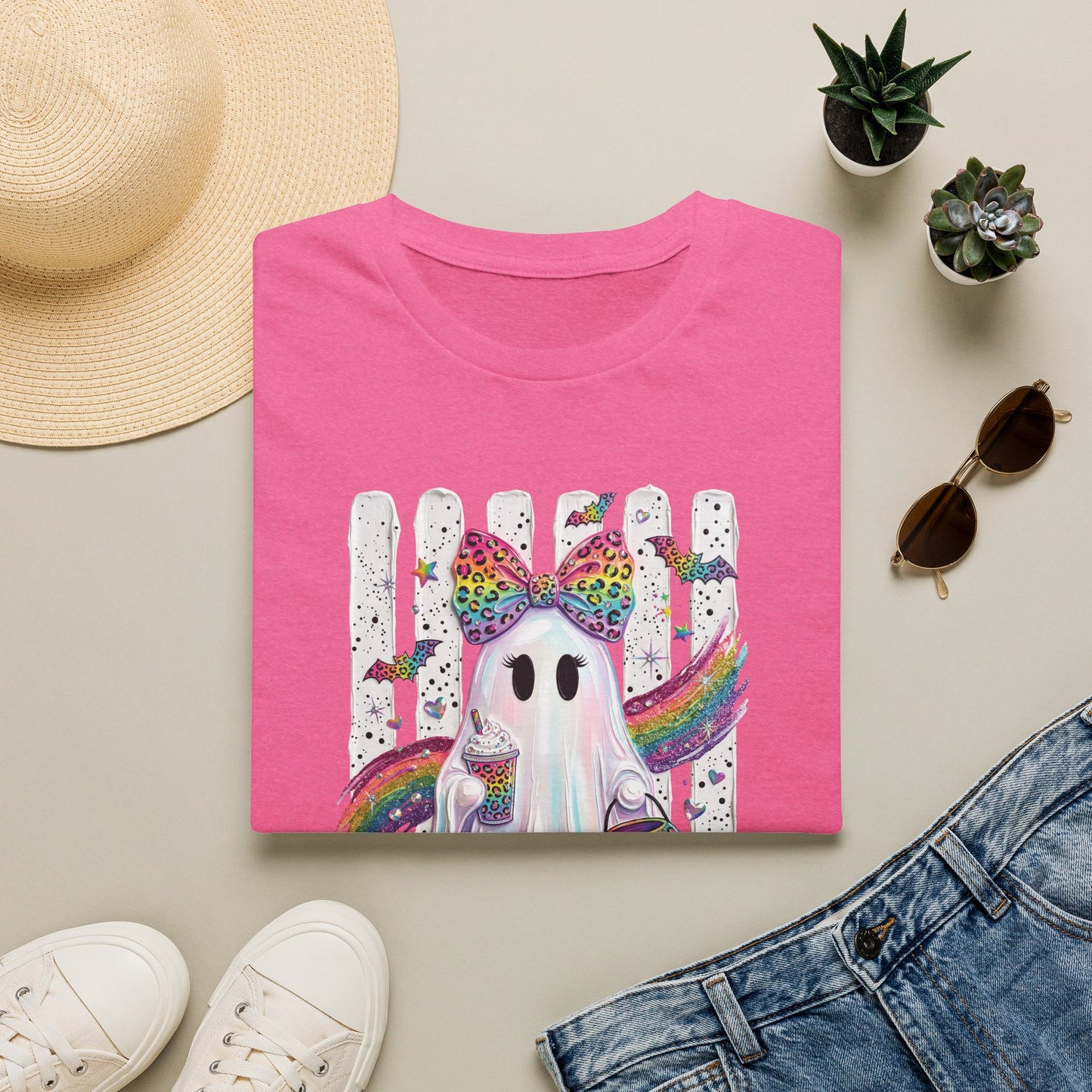 Rainbow Ghost Halloween T-shirt