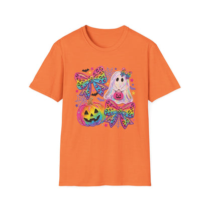 Rainbow Coquette Bow Halloween T-shirt