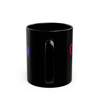 Crafty AF 11oz Black Mug