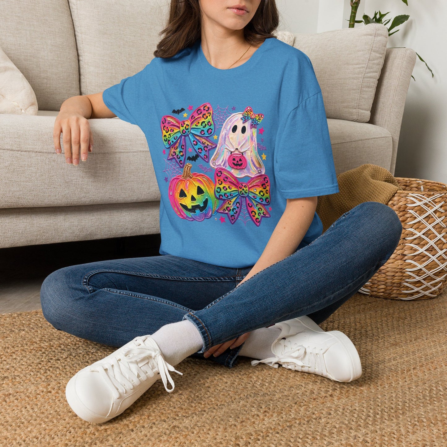 Rainbow Coquette Bow Halloween T-shirt