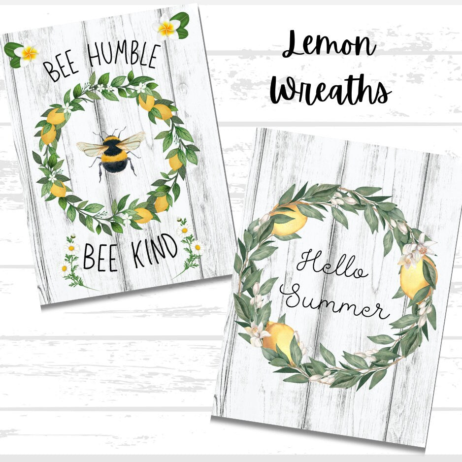 Lemons Variety Printable Bundle | Summer Fruit