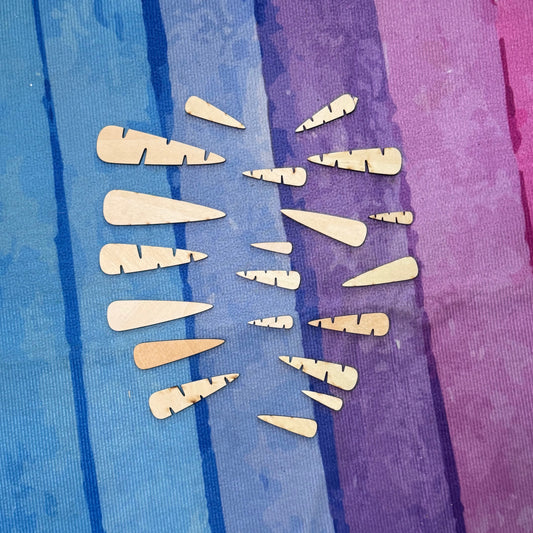 Wood Snowman Carrot Nose Pack - 20