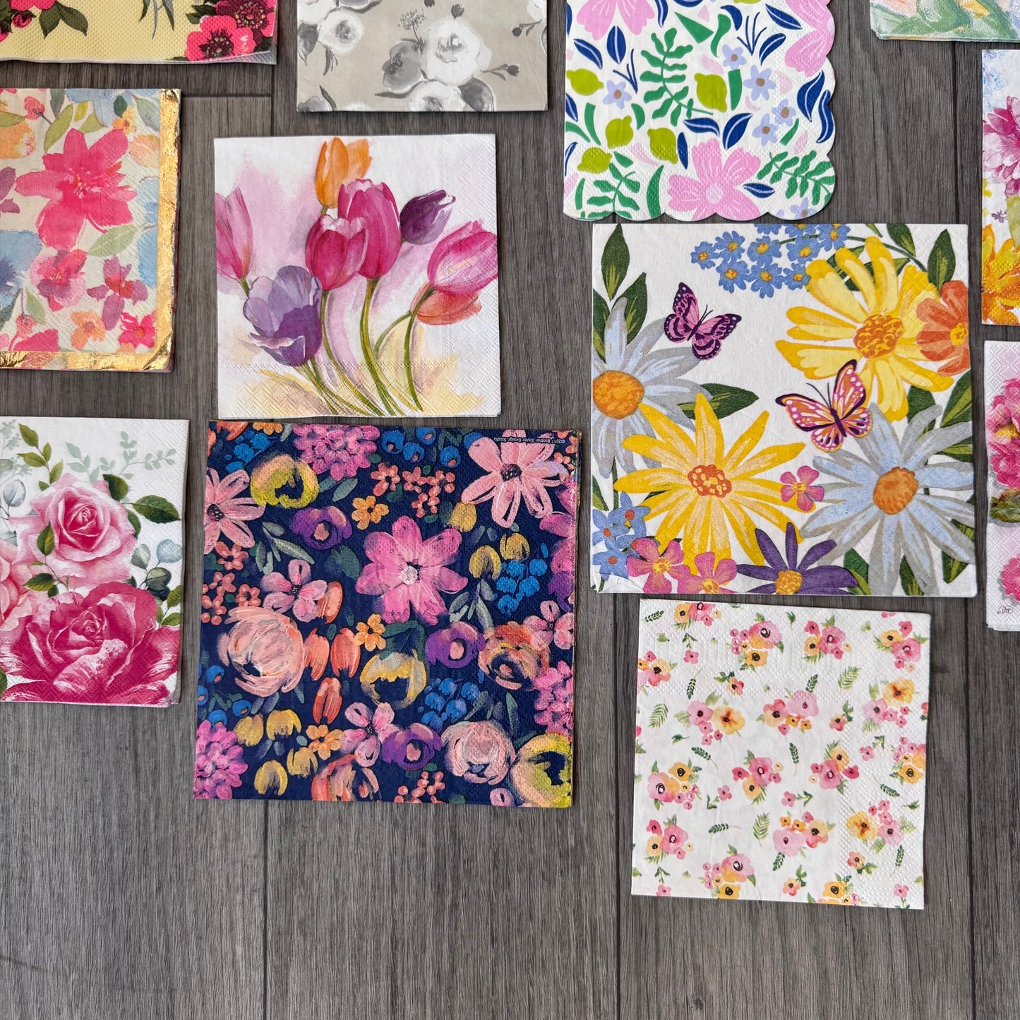 "Fun with Florals" Napkin Pack - 13 Napkins