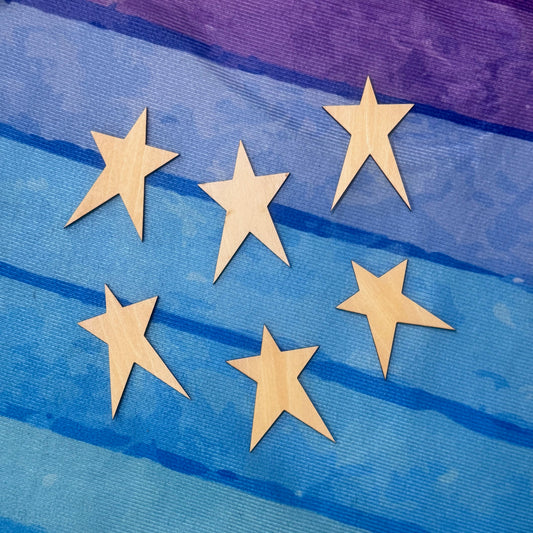 Primitive Wood Stars Packs