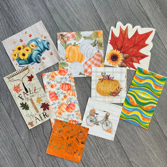 "Fall is in the Air" Napkin Pack - 9 Napkins