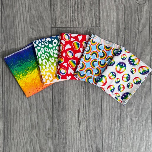 5 Fabric Bundle: "Taste the Rainbow"