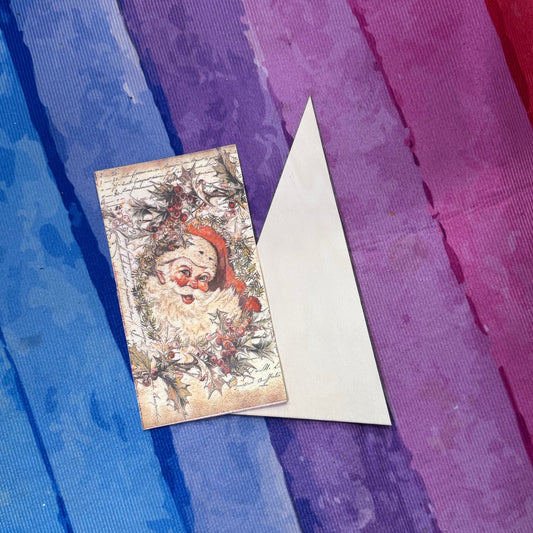 Triangle Christmas Tree + Vintage Santa Napkin Bundle
