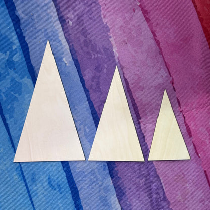 Set of 3 Triangle Christmas Trees