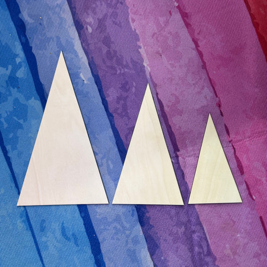Set of 3 Triangle Christmas Trees