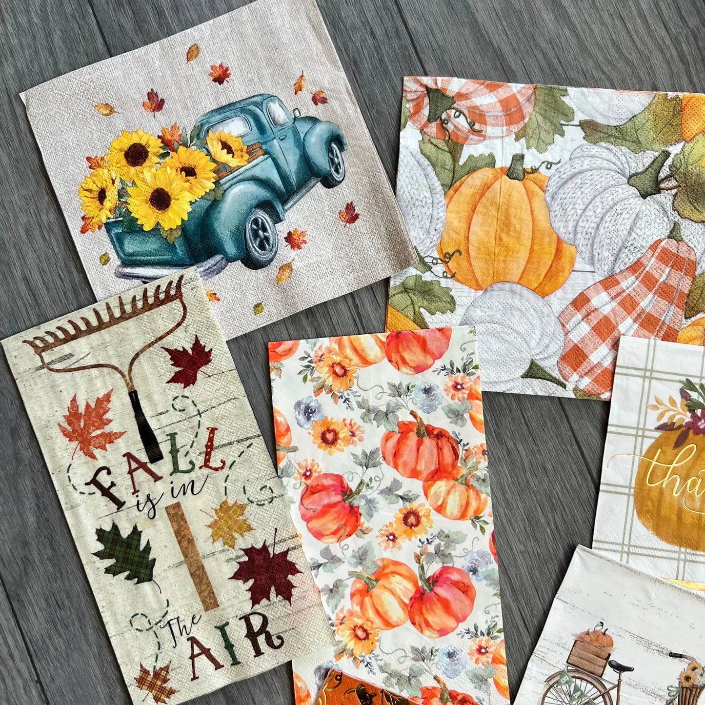 "Fall is in the Air" Napkin Pack - 9 Napkins