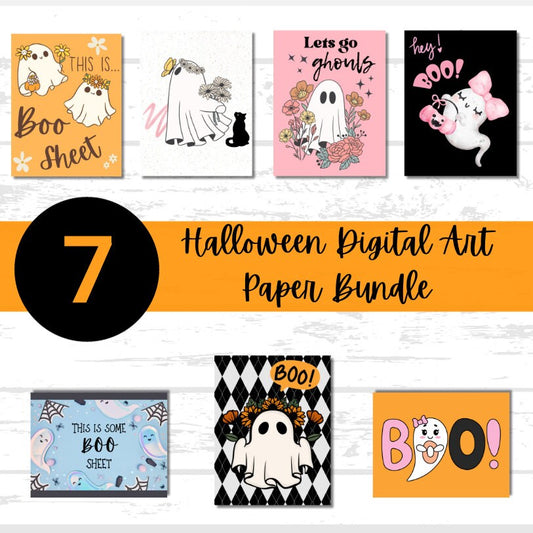 Halloween Ghost Printable Paper Bundle