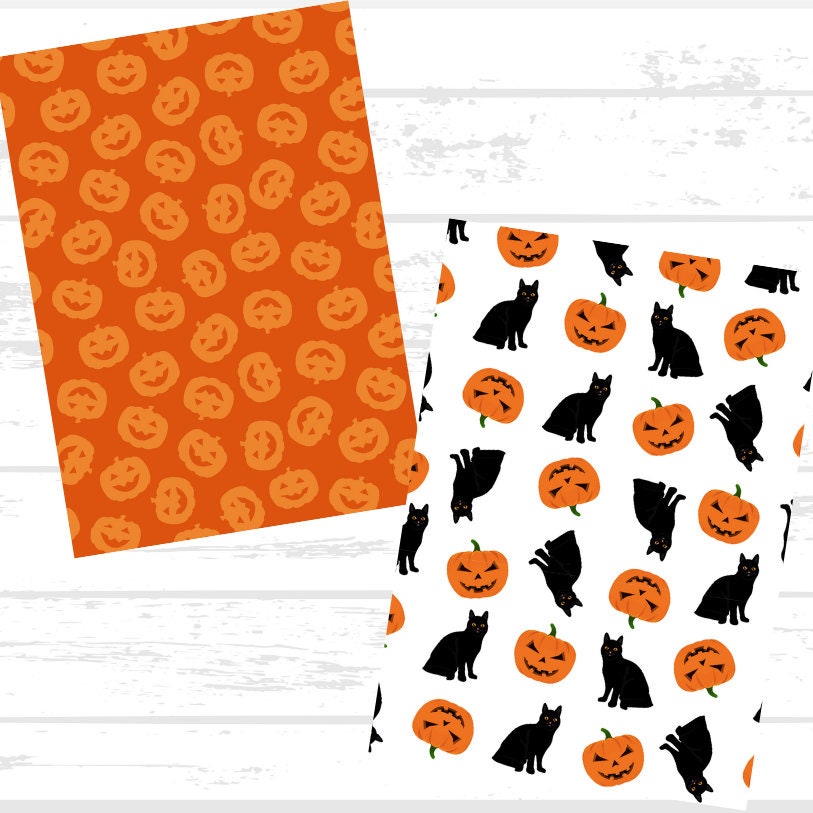 Traditional Halloween Printable and Scrapbook Paper Bundle