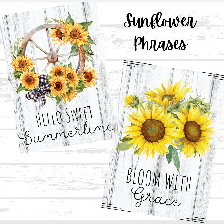 Sunflowers Variety Printable Bundle