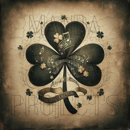 St. Patricks Day Vintage Shamrock Printable Bundle