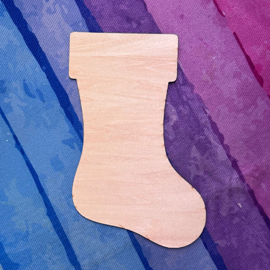 Wood Christmas Stocking