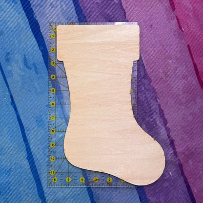 Wood Christmas Stocking