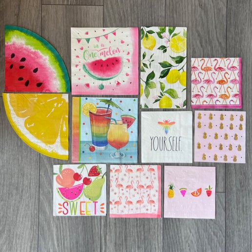 "Summer Fun" Pack | 11 Individual Napkins